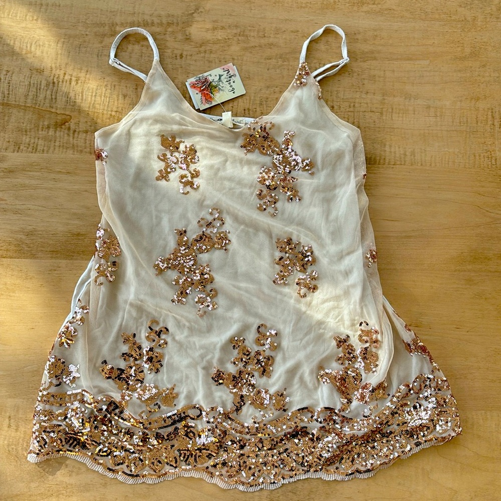 Glitzy party tank top